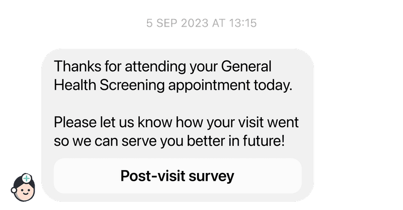 Patient Survey Agent Chat Example